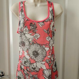 2B Bebe Floral Mesh Tank Top - NEW